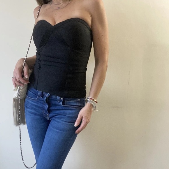 Guess Y2K Body-Con Strapless Tube Top 🖤🖤 - Picture 9 of 16